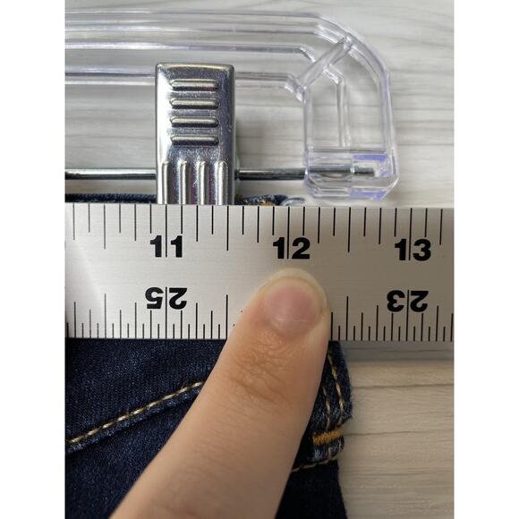 Hollister Jeans Womens 00 Blue Dark Wash Skinny Stretch Denim Classic Low Rise - Picture 4 of 16